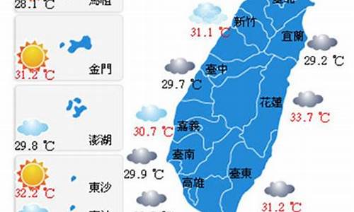 台湾天气预报30天查询